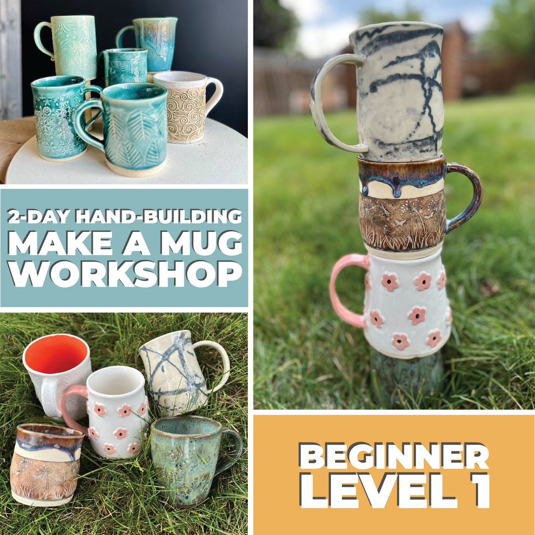 Pottery: 2-Day Hand-building Make a Mug Workshop