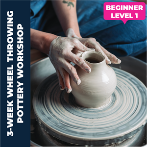 Pottery:  3-week Pottery Wheel Throwing (Level 1)