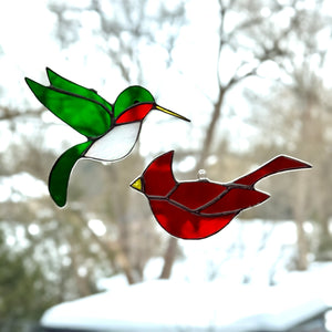 1-Day Beginner Stained Glass Sun Catcher Birds Workshops