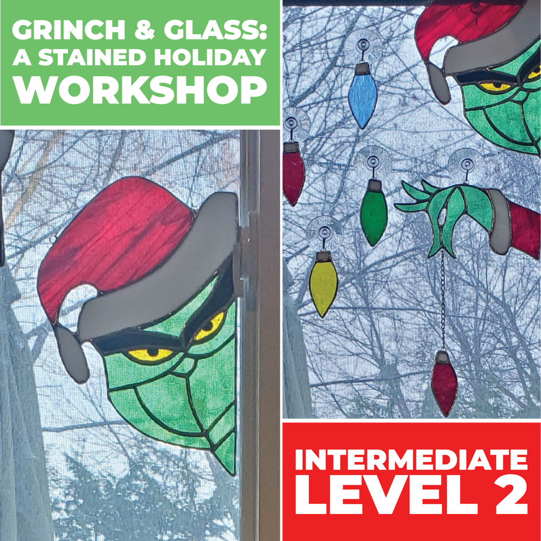 1-Day Intermediate Grinch Stained Glass Workshop